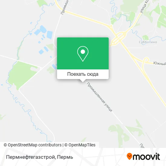 Карта Пермнефтегазстрой