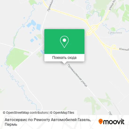 Карта Автосервис по Ремонту Автомобилей Газель