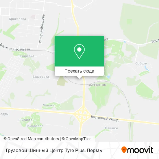 Карта Грузовой Шинный Центр Tyre Plus