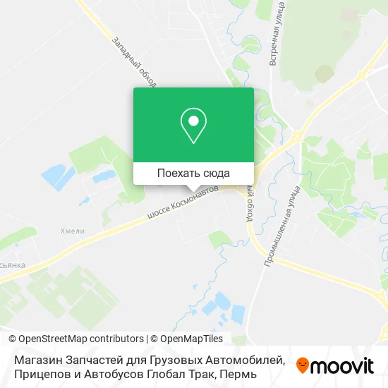 Карта Магазин Запчастей для Грузовых Автомобилей, Прицепов и Автобусов Глобал Трак
