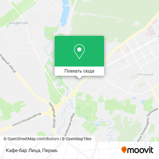 Карта Кафе-бар Лица