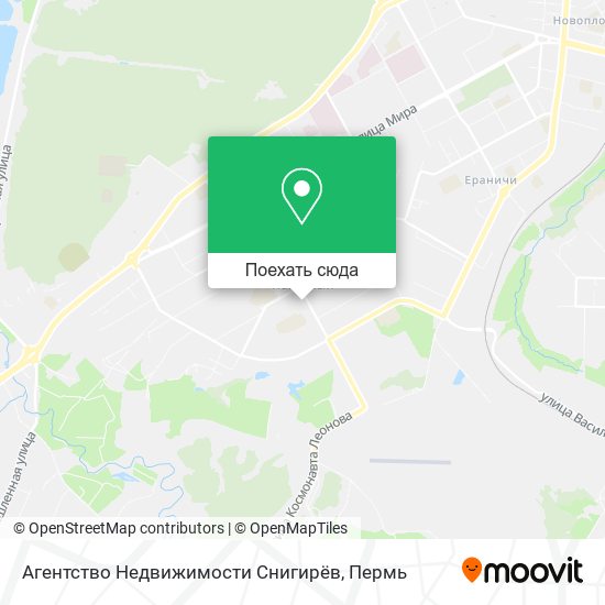 Карта Агентство Недвижимости Снигирёв