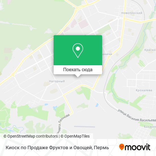 Карта Киоск по Продаже Фруктов и Овощей
