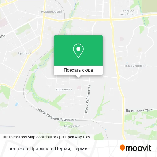 Карта Тренажер Правило в Перми