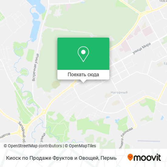 Карта Киоск по Продаже Фруктов и Овощей