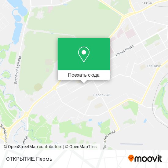 Карта ОТКРЫТИЕ
