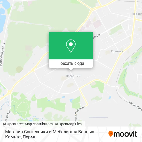 Карта Магазин Сантехники и Мебели для Ванных Комнат