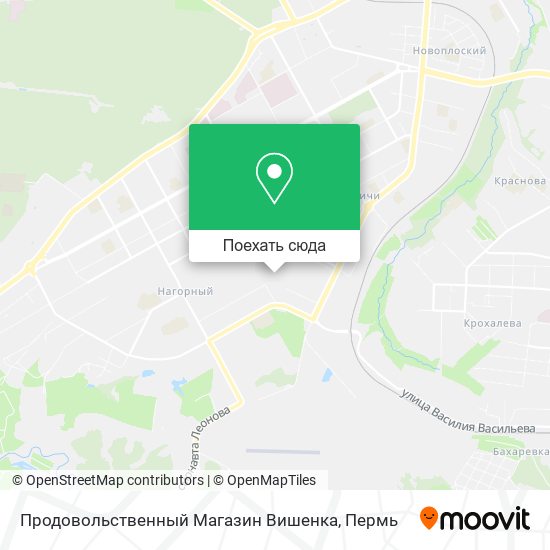 Карта Продовольственный Магазин Вишенка