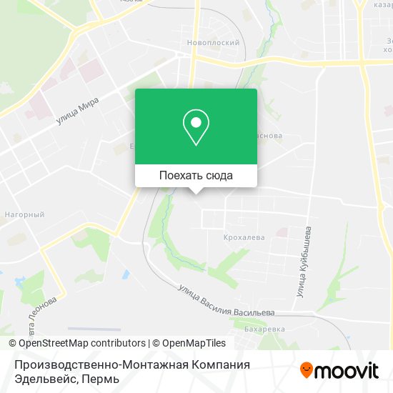 Карта Производственно-Монтажная Компания Эдельвейс