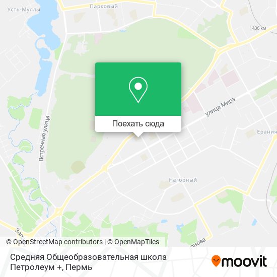 Карта Средняя Общеобразовательная школа Петролеум +