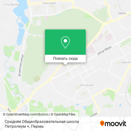 Карта Средняя Общеобразовательная школа Петролеум +