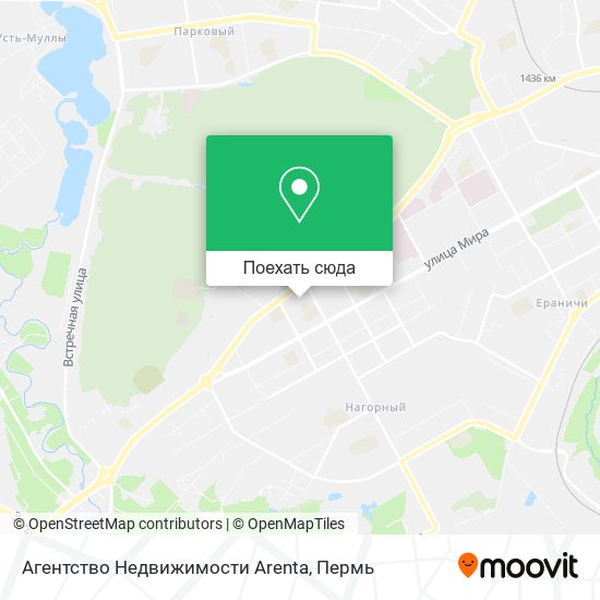 Карта Агентство Недвижимости Arenta