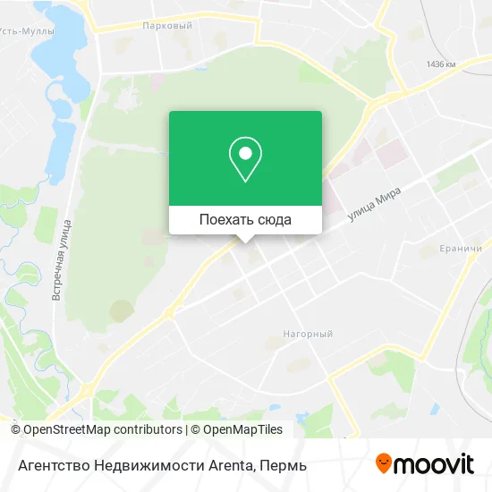 Карта Агентство Недвижимости Arenta