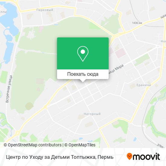 Карта Центр по Уходу за Детьми Топтыжка