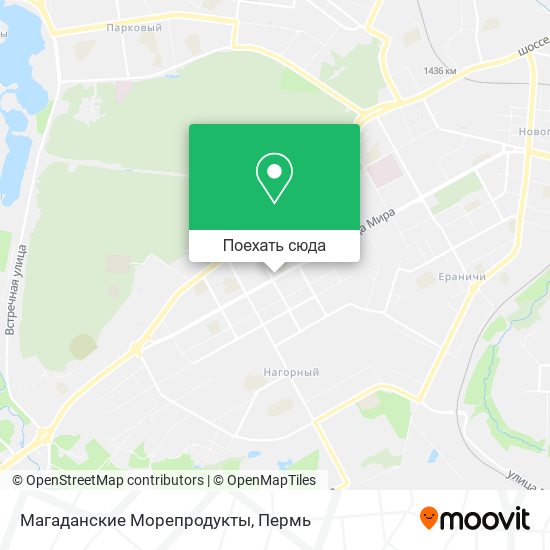Карта Магаданские Морепродукты