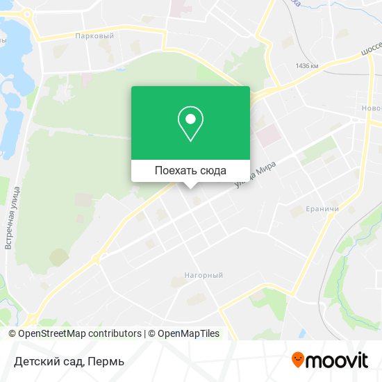 Карта Детский сад