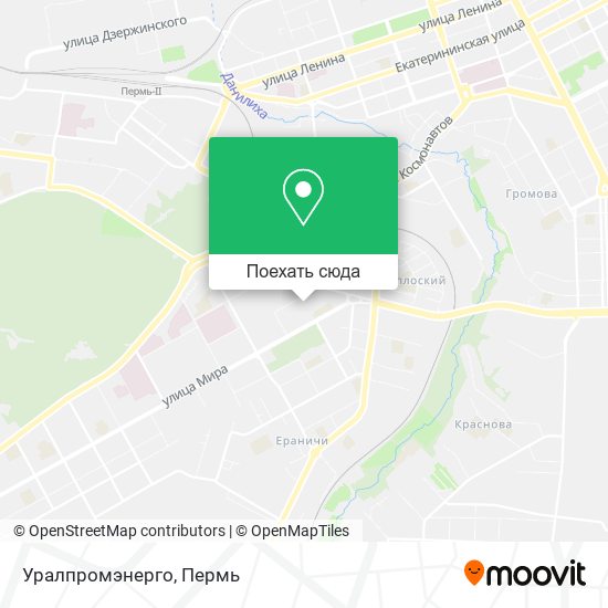 Карта Уралпромэнерго