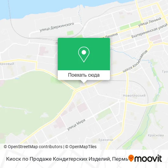 Карта Киоск по Продаже Кондитерских Изделий