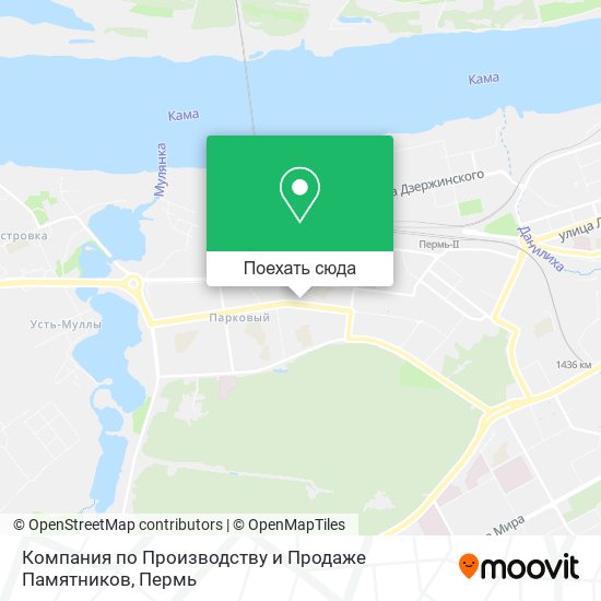 Карта Компания по Производству и Продаже Памятников