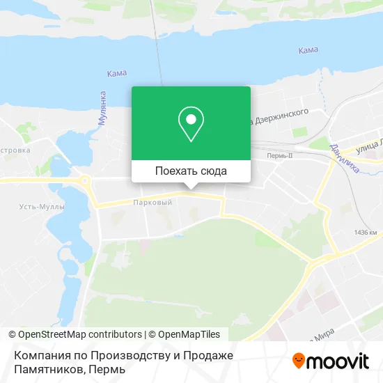 Карта Компания по Производству и Продаже Памятников
