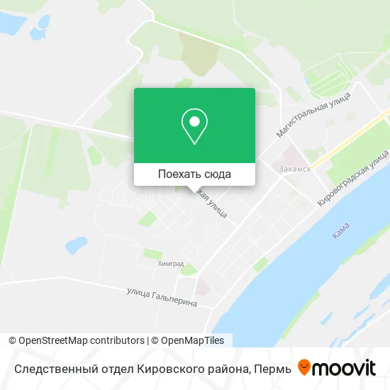 Карта Следственный отдел Кировского района