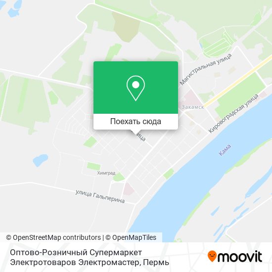 Карта Оптово-Розничный Супермаркет Электротоваров Электромастер