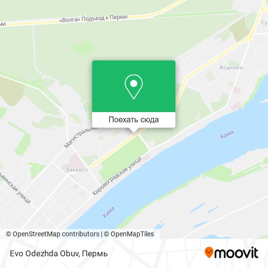 Карта Evo Odezhda Obuv