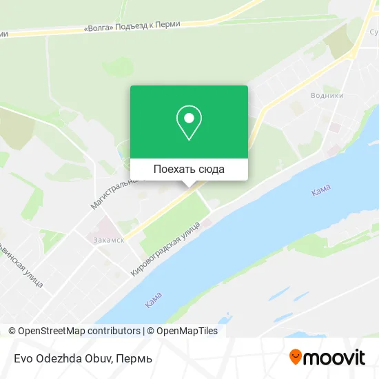 Карта Evo Odezhda Obuv