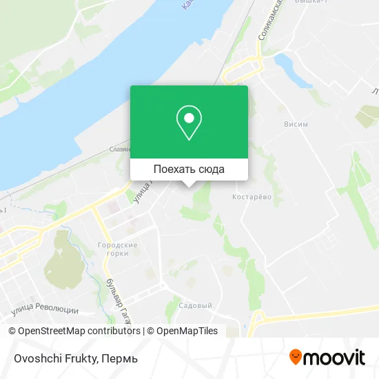 Карта Ovoshchi Frukty