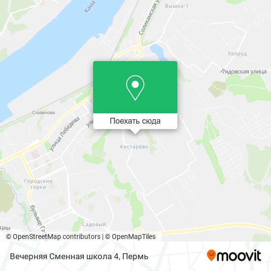 Карта Вечерняя Сменная школа 4