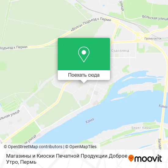 Карта Магазины и Киоски Печатной Продукции Доброе Утро