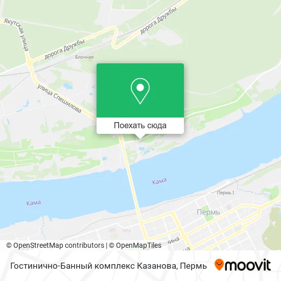 Карта Гостинично-Банный комплекс Казанова
