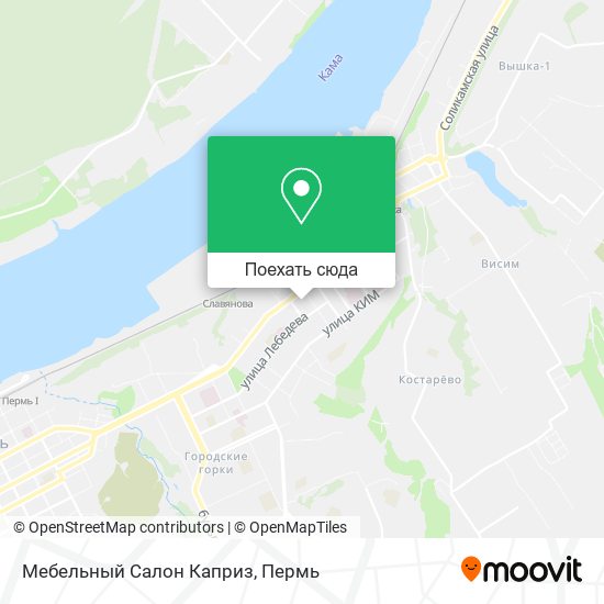 Карта Мебельный Салон Каприз