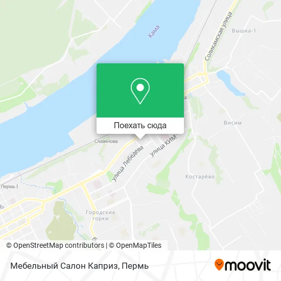Карта Мебельный Салон Каприз