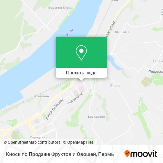 Карта Киоск по Продаже Фруктов и Овощей
