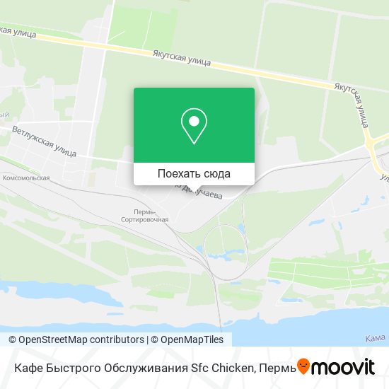 Карта Кафе Быстрого Обслуживания Sfc Chicken