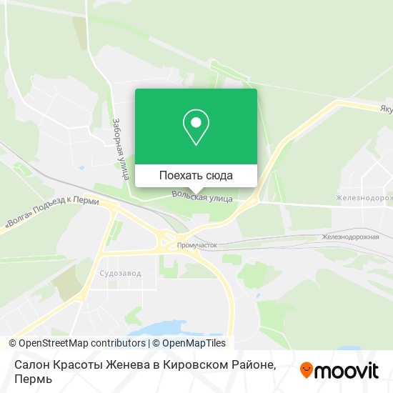 Карта Салон Красоты Женева в Кировском Районе
