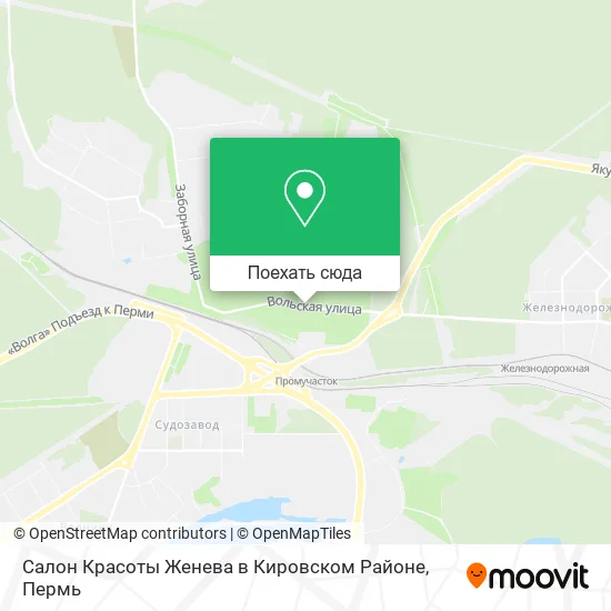 Карта Салон Красоты Женева в Кировском Районе
