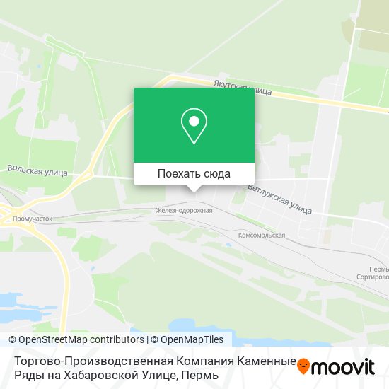 Карта Торгово-Производственная Компания Каменные Ряды на Хабаровской Улице
