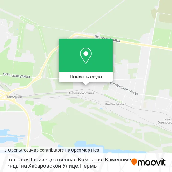 Карта Торгово-Производственная Компания Каменные Ряды на Хабаровской Улице