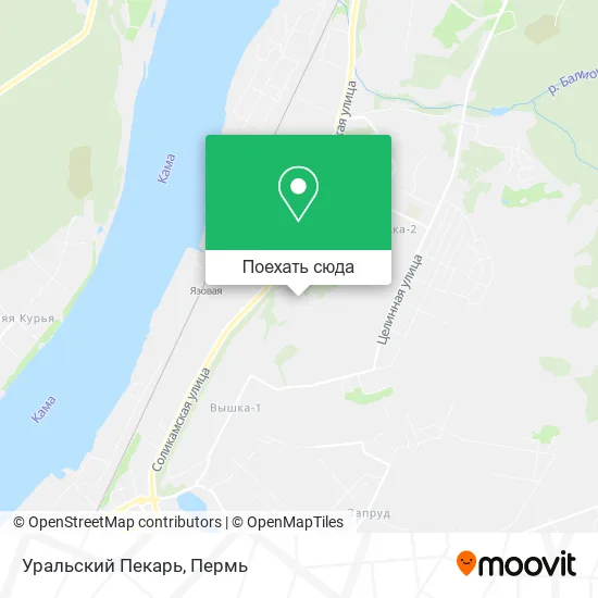 Карта Уральский Пекарь