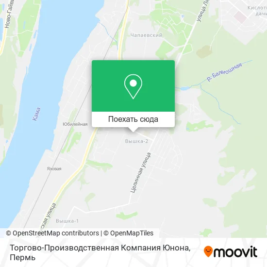 Карта Торгово-Производственная Компания Юнона