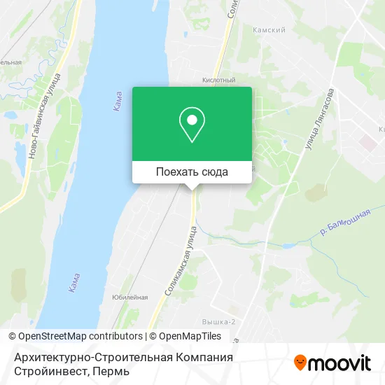 Карта Архитектурно-Строительная Компания Стройинвест