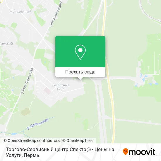 Карта Торгово-Сервисный центр Спектр@ - Цены на Услуги