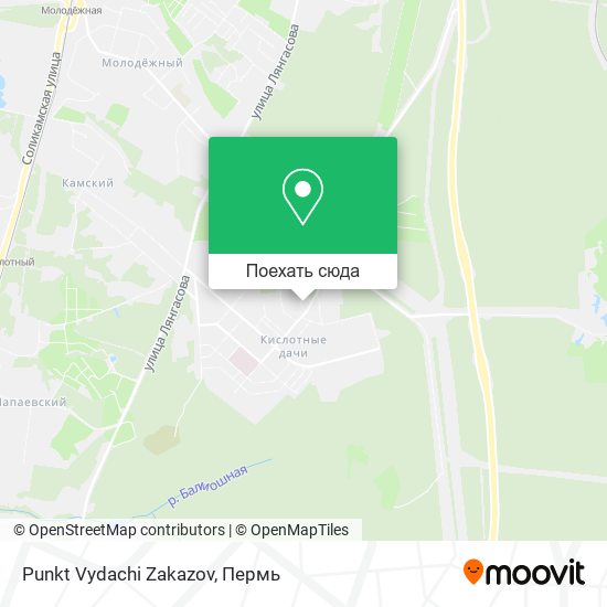 Карта Punkt Vydachi Zakazov