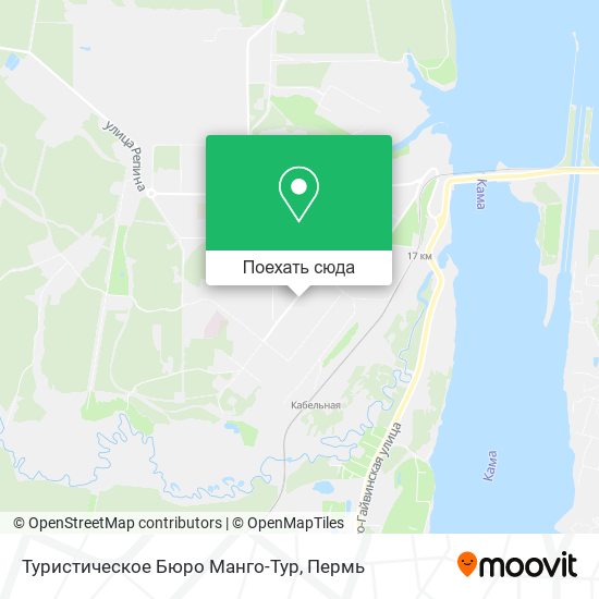 Карта Туристическое Бюро Манго-Тур