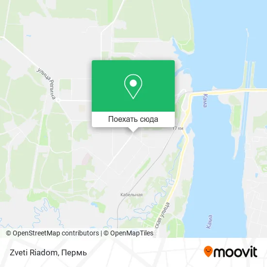 Карта Zveti Riadom