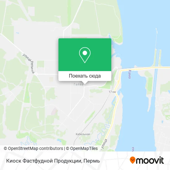 Карта Киоск Фастфудной Продукции