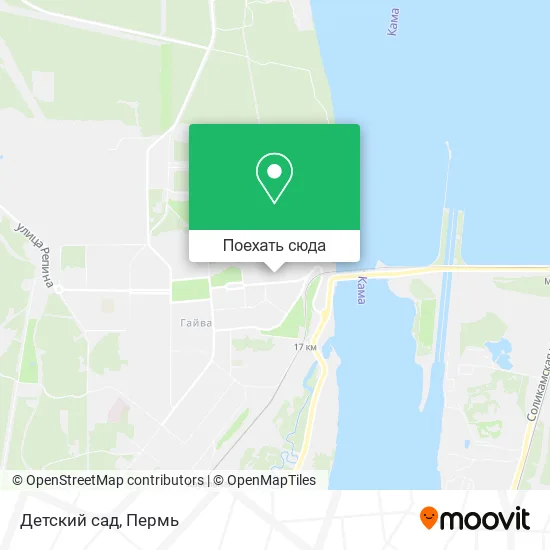 Карта Детский сад