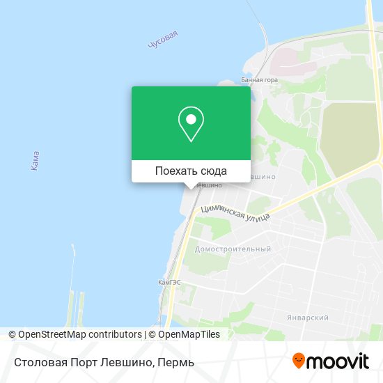Карта Столовая Порт Левшино